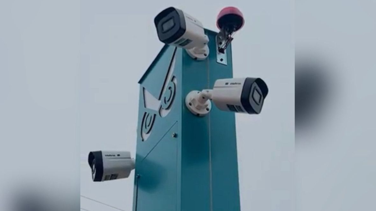 Sistema de monitoramento instalado em Trindade (Foto: Reprodução)